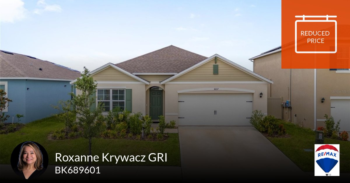 RoxKry's tweet photo. 📍 Reduced Price 📍 This recently reduced home at 4657 Bernard Boulevard in Haines City won't last long, so, don't wait to set up a showing! Reach out here or at (407) 325-9875 for more information!

Roxanne Krywacz
Pamana Group... https://t.co/y4HSS0zArJ https://t.co/lGawNPkCFZ
