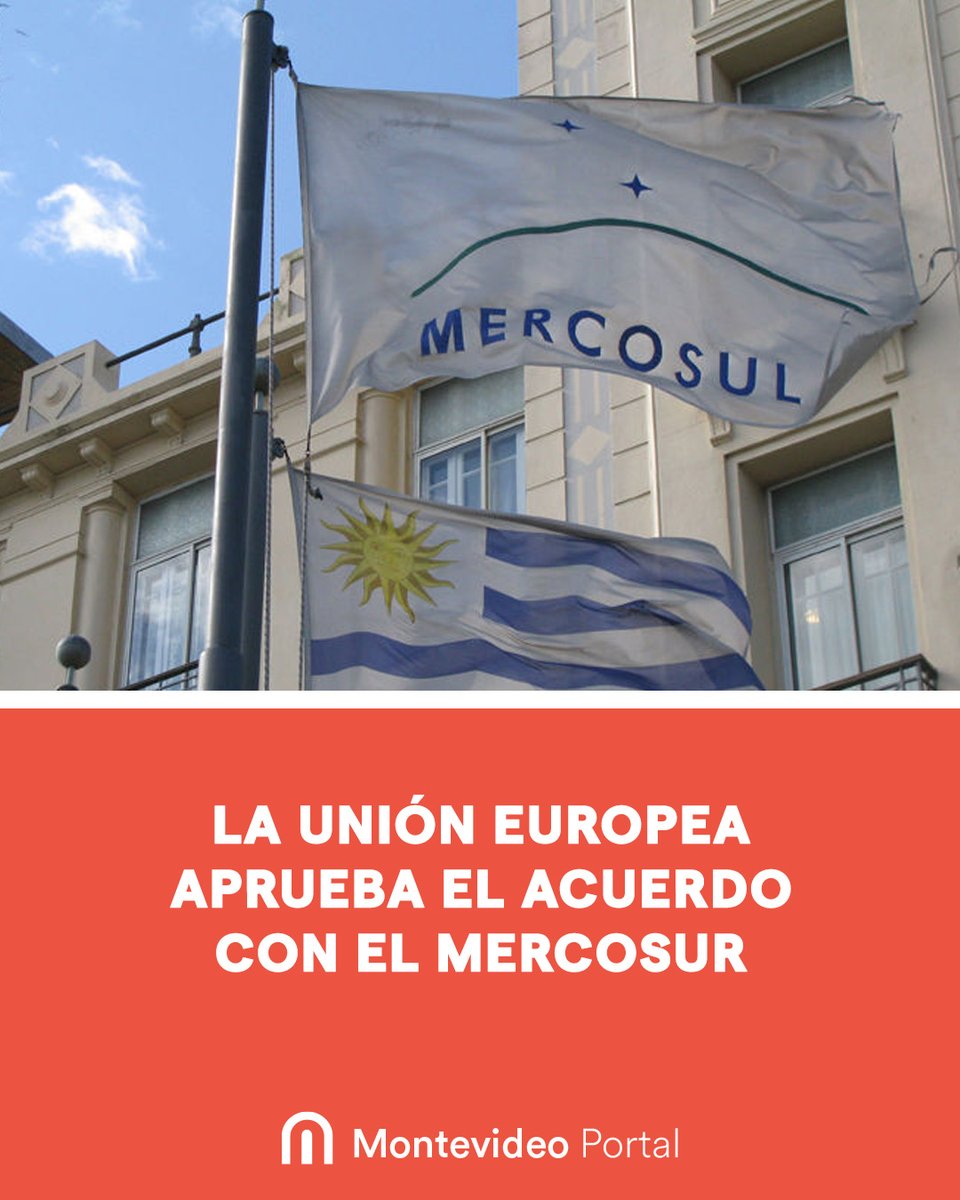 portalmvd's tweet photo. 🤝| Una mayoría cualificada de países de la Unión Europea dio este viernes su aval al acuerdo de libre comercio con el Mercosur, despejando el camino para su firma oficial el lunes en Asunción. El tratado llevaba más de 25 años en negociación.
 
👉 https://t.co/ZRridMlXvE https://t.co/UV4nnBumio