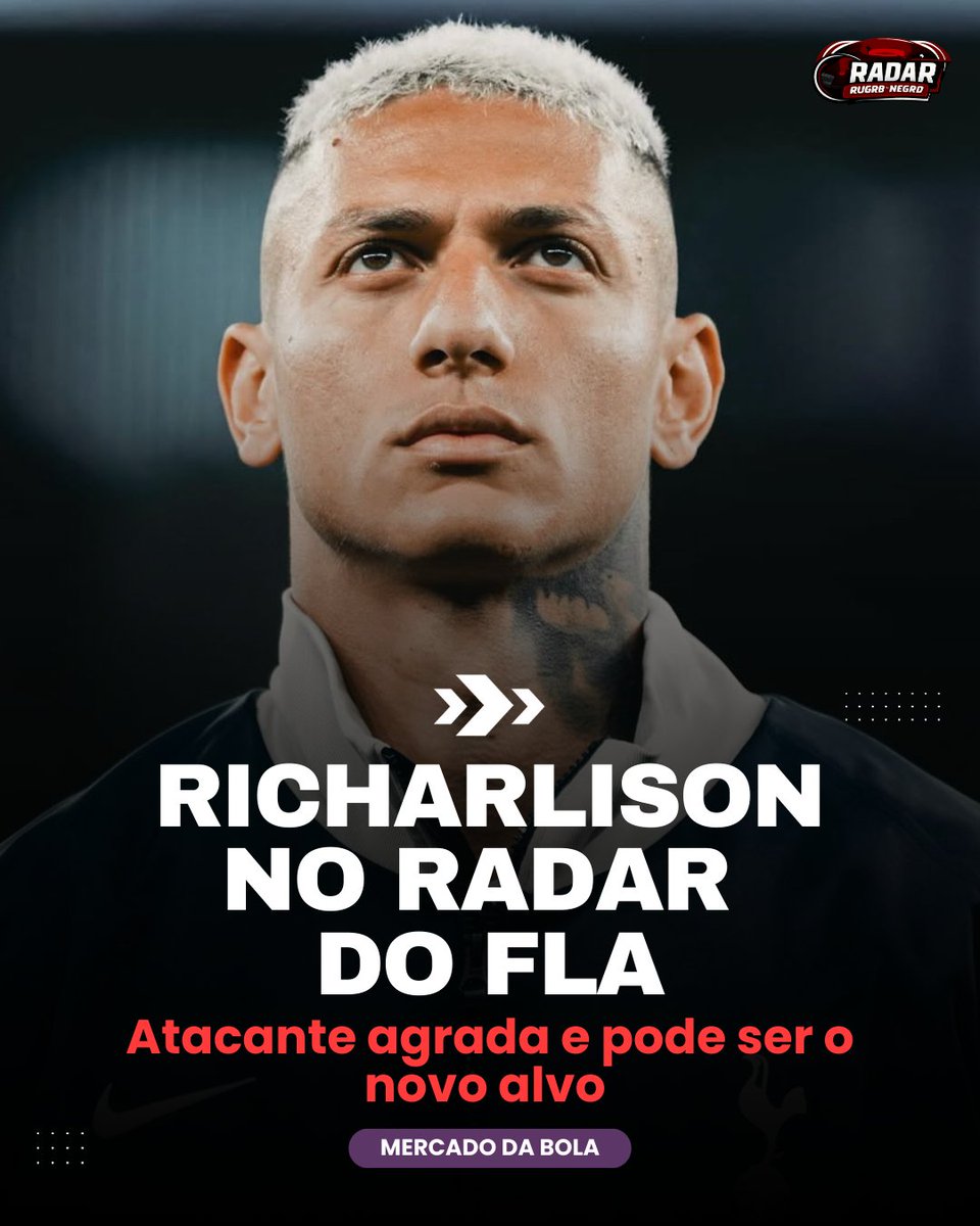 radar_rubron's tweet photo. ⚠️Caso o Flamengo adie a contratação de um atacante para o meio do ano, Richarlison surge como um dos principais alvos. O nome do jogador do Tottenham agrada à cúpula do futebol rubro-negro.

🗞️ ESPNBrasil | Bruno Andrade
📸 Frederikke Hejbøl Jensen

#flamengo #mercadodabola https://t.co/xjBtAo4QSI