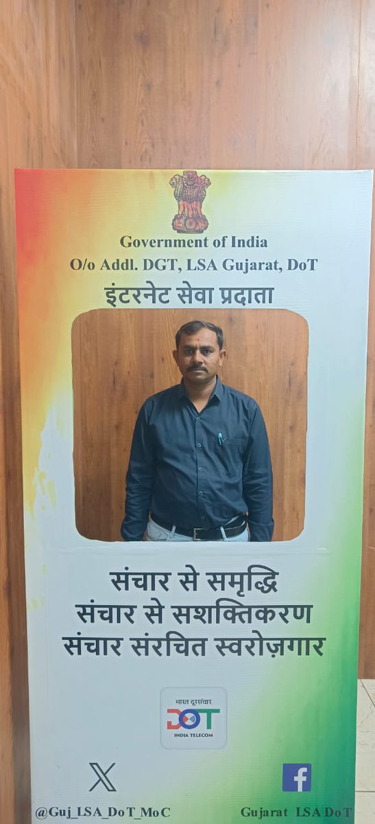 Guj_LSA_DoT_MoC's tweet photo. DoT Gujarat LSA facilitated and issued Cat-B Internet Service Provider License to M/S Bitconnect Technology Private Limited. They were made aware about the various licensing terms and conditions and PM WANI framework. DoT wishes them all the best in their venture to provide Internet services. 
#संचार_से_समृद्धि 
#संचार_से_सशक्तिकरण