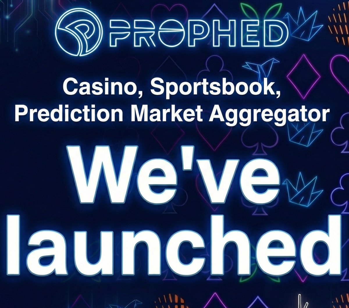 Prophedcom's tweet image. The wait is over! 🚀 We are thrilled to announce the official launch of Prophed.

Revolutionary Multi-Chain Casino, Sportsbook and THE BEST Prediction Market Aggregator in the industry!

 prophed.com

#casino #polymarket #Kalshi #sportsbook