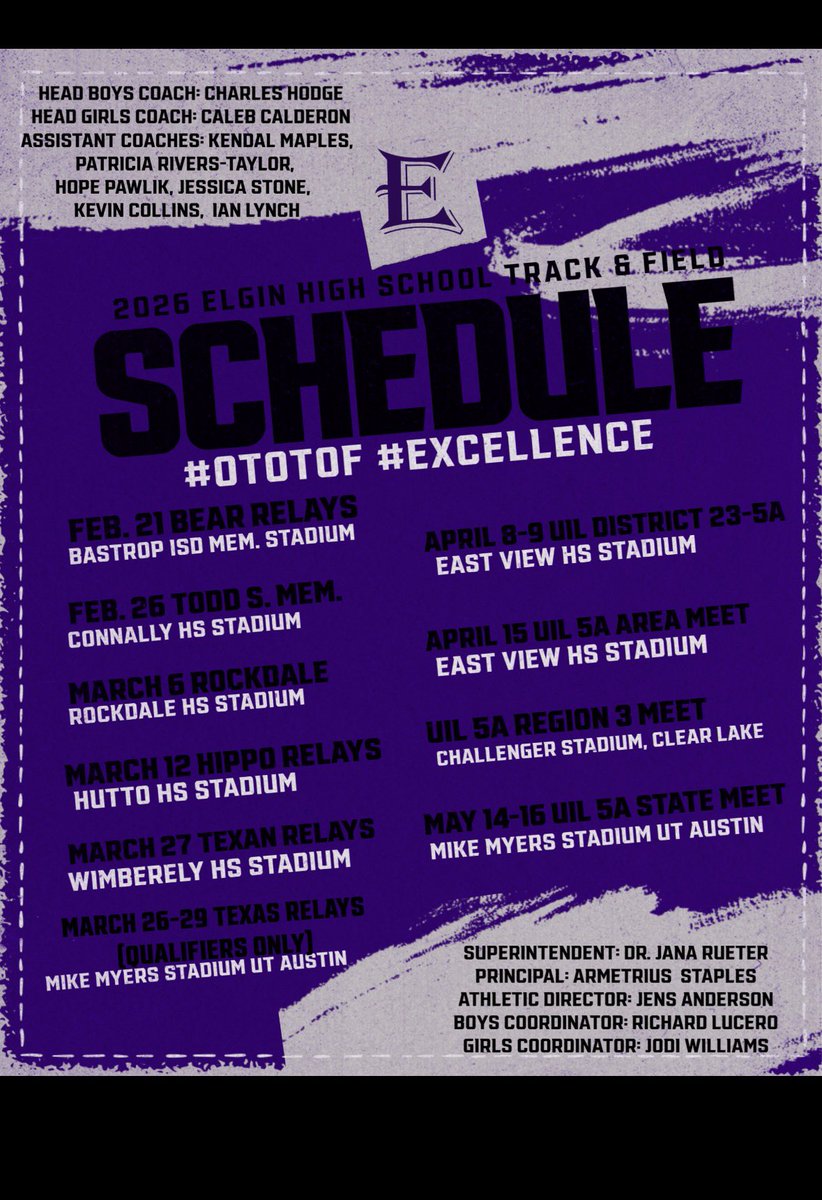 Elgin High School Track and Field tweet media