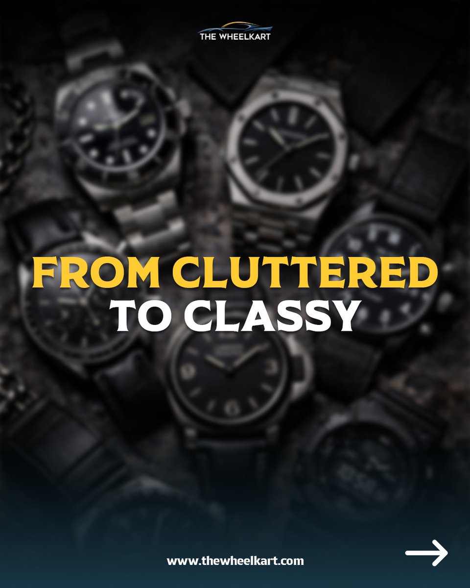 TheWheelKart's tweet image. Upgrade your watch game and make every piece feel like a centerpiece in your collection.

👉 Shop now: thewheelkart.com

#TheWheelKart #WatchStorage #WatchDisplay #LuxuryLifestyle #PremiumWatchCase #WatchLovers #OrganizedStyle