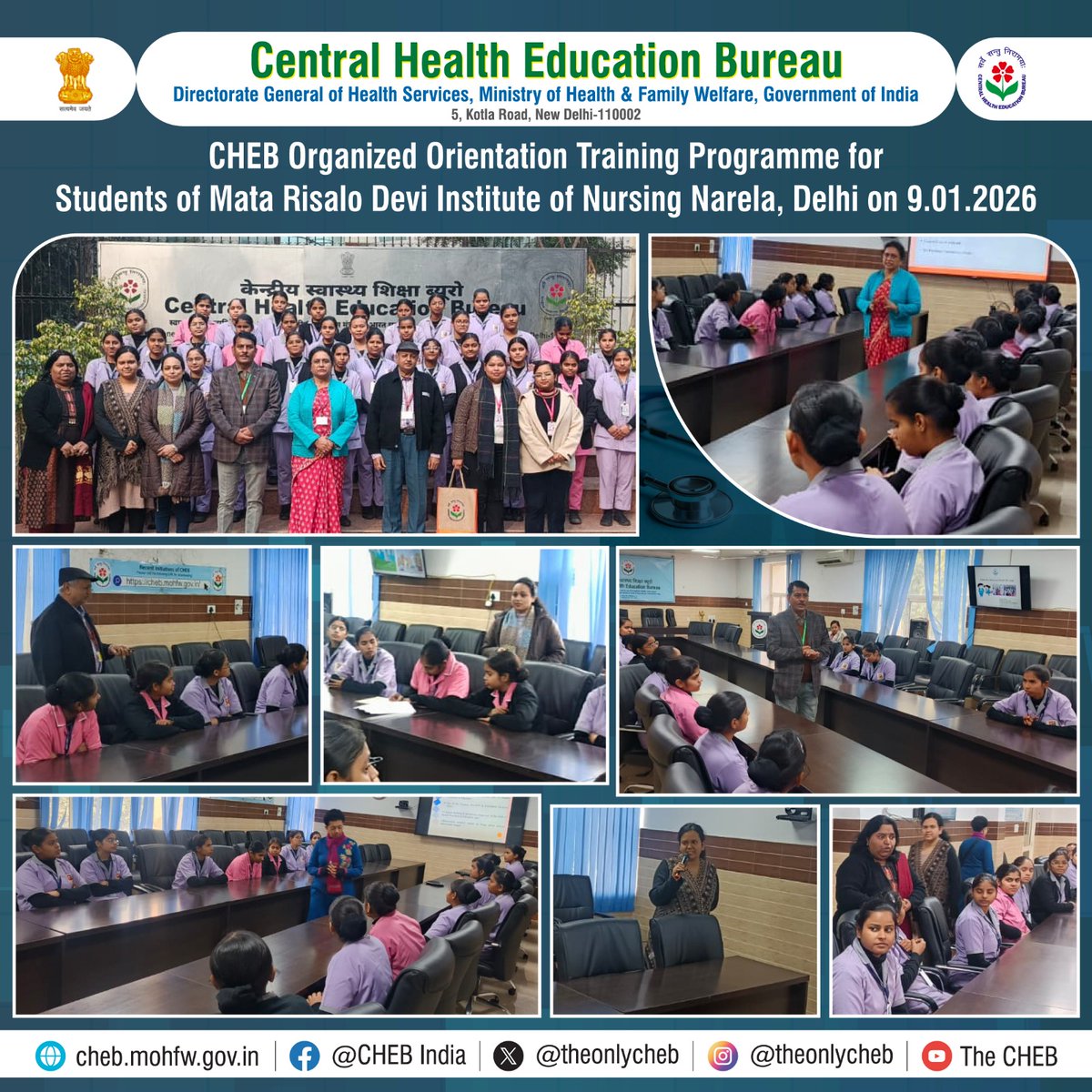 Central Health Education Bureau (CHEB) tweet media
