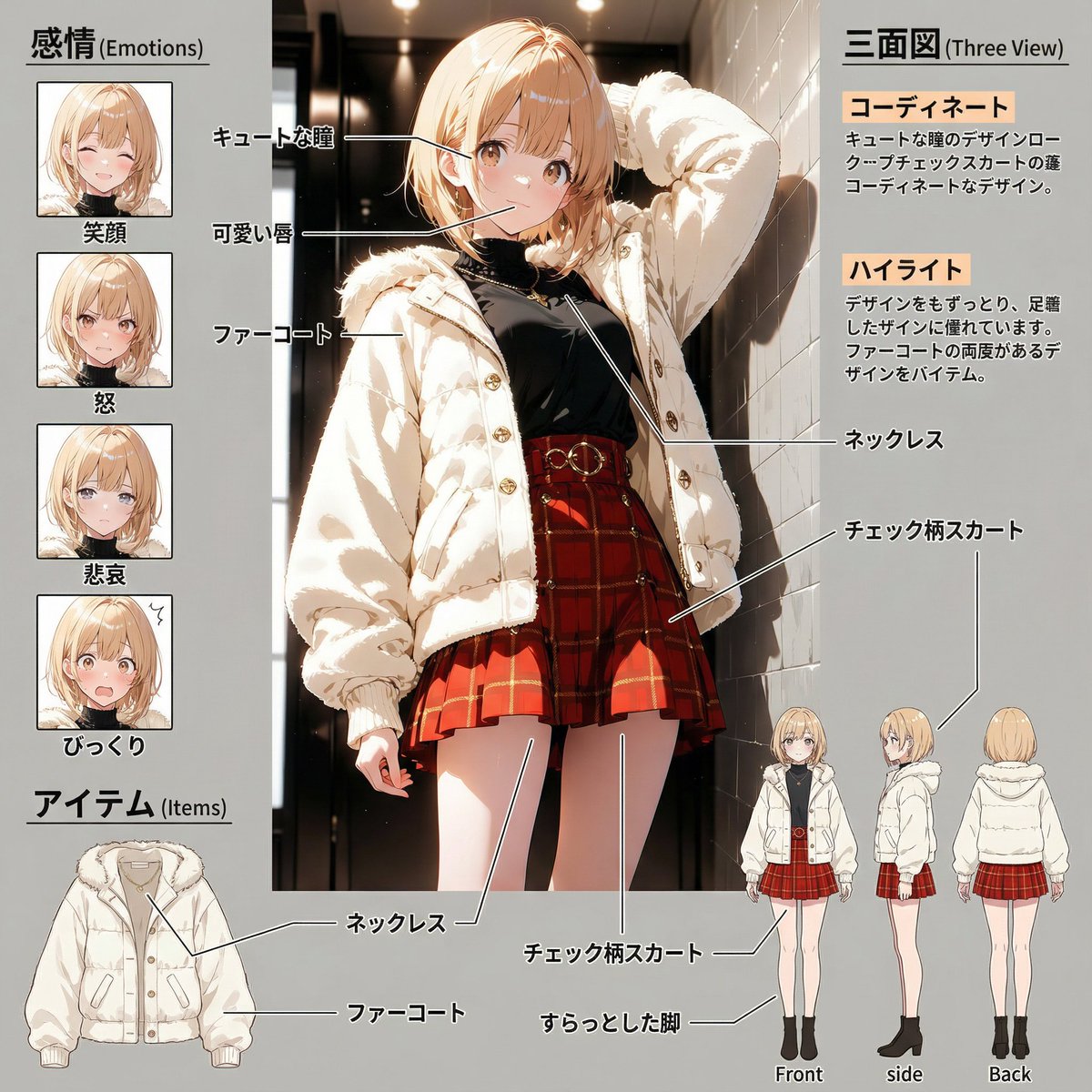 ロンロン＊プロフィール必読ページ キャラクターシート ハイさんのプロンプトをお借りしました🥰
