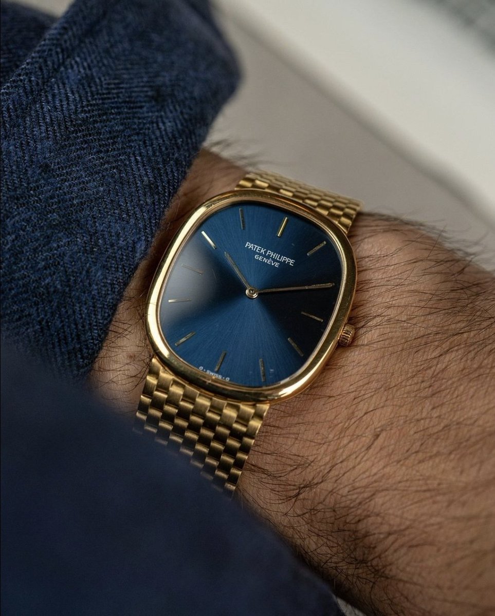 GlobalWatchClub's tweet image. Patek Philippe Golden Ellipse Ref. 3838