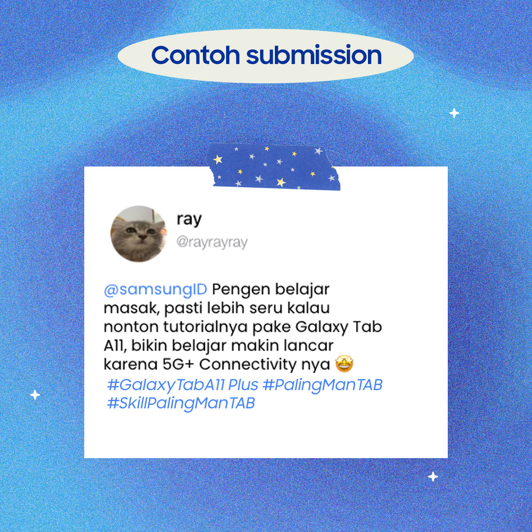 samsungID's tweet image. Ada 1 Galaxy Tab A11+ buat kamu yang mau eksplor skill baru!👀

Pilih fitur Galaxy Tab A11+ yang paling cocok buatmu, lalu ceritain skill apa yang pengen kamu pelajari di kolom reply pakai hashtag #GalaxyTabA11 Plus #PalingManTAB #SkillPalingManTAB! 

Periode sampai 17 Januari🤩