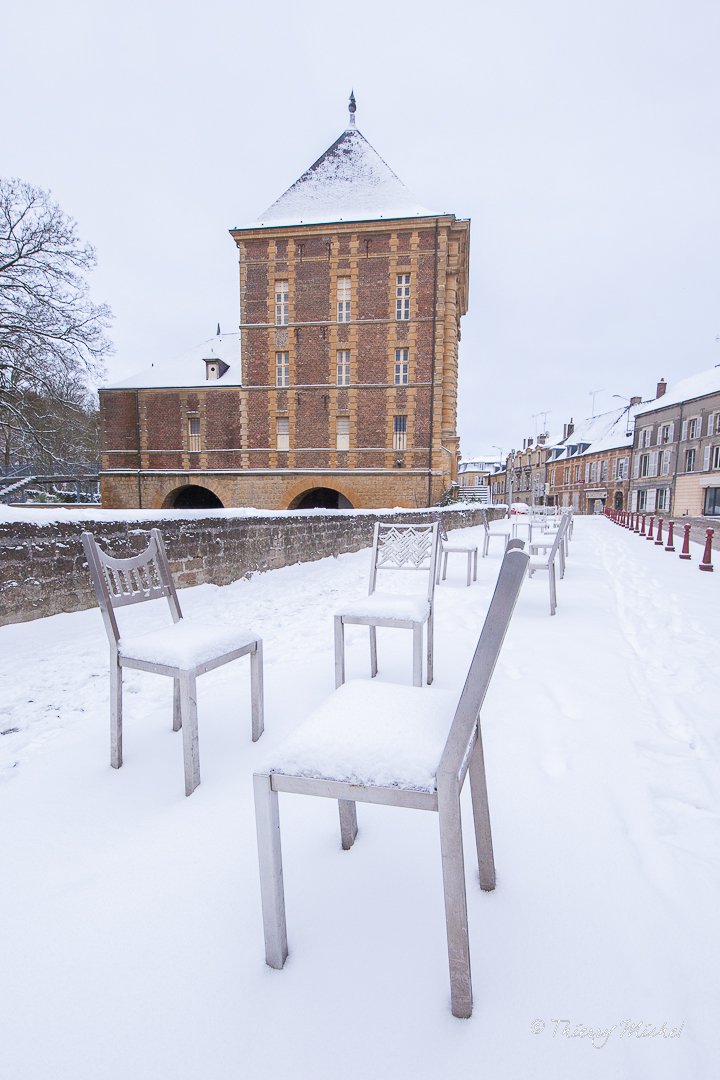 Épisode neigeux à #Charlevillemezieres dans les #Ardennes