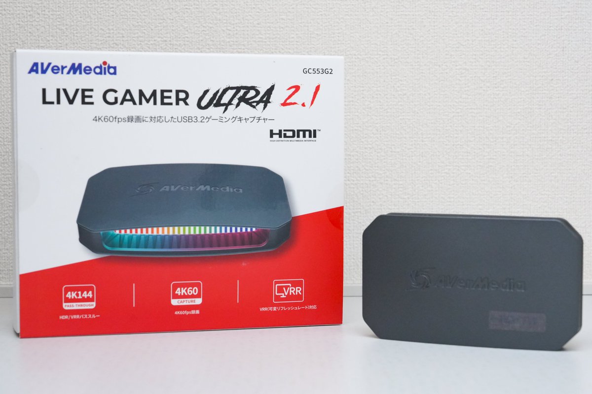 VRRパススルー対応のキャプチャボード「AVerMedia LIVE GAMER Ultra