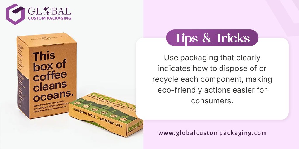 gcustompack's tweet image. Tips &amp;amp; Tricks 💡
Use packaging that clearly indicates how to dispose of or recycle each component, making eco-friendly actions easier for consumers
.
.
.
.
#globalcustompackaging #packagingsupplies #tipsandtricks #packagingtips #usabusinesses