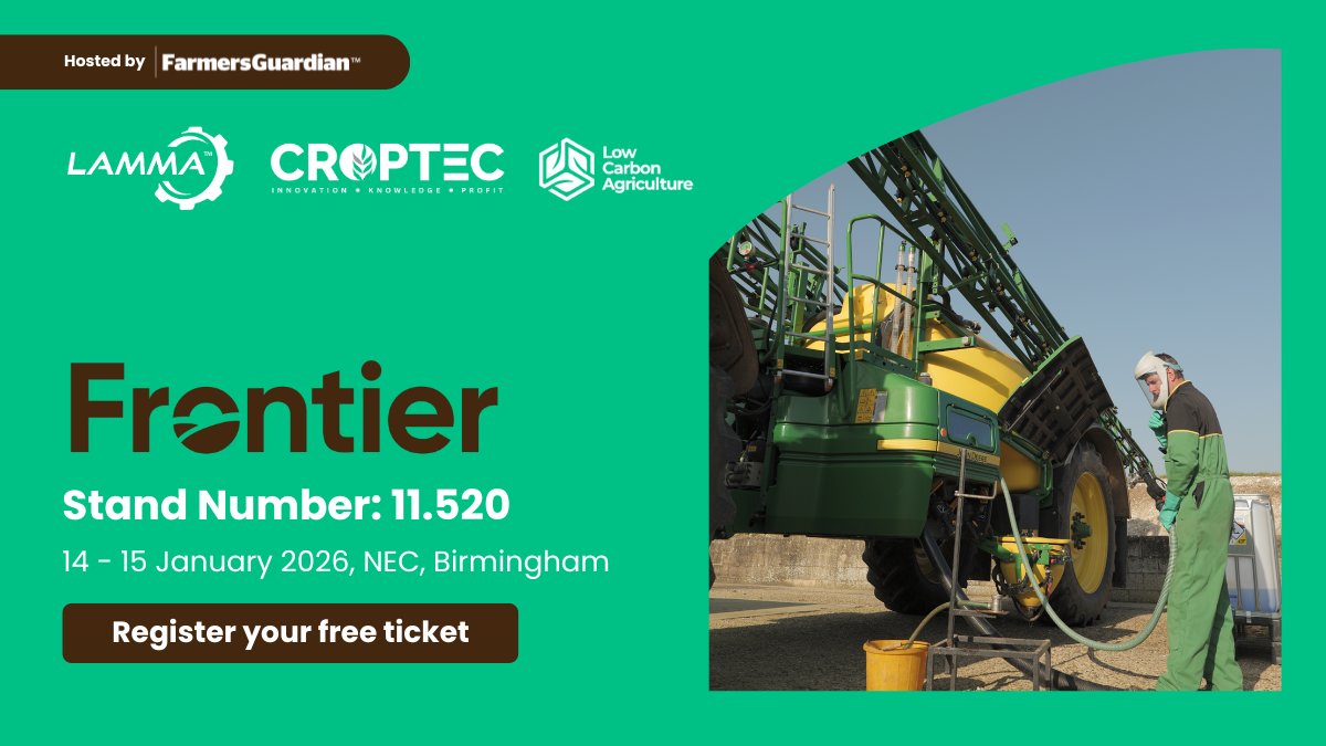 FrontierAg's tweet image. Not long until #LAMMA26!
We’re focusing on solutions that help reduce risk &amp;amp; unlock new opportunities for growth in the future, supporting farmers to create resilient, profitable businesses in an increasingly complex operating environment.
Learn more: loom.ly/MuEr7lU