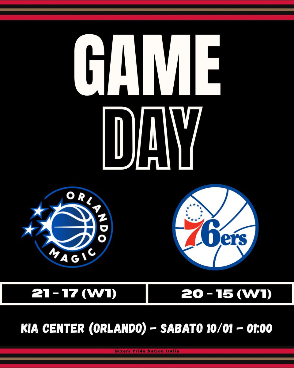 🔥🔥🔥G A M E D A Y🔥🔥🔥
Gara delicata a Orlando. In teoria un buon matchup per noi (basse % da 3, non fortissimi a rimbalzo) però l'ultima volta è finita malissimo. Anche per questo sarebbe bello riscattarsi.
Loro senza i fratelli Wagner e Suggs.🤞
(cover by: <a href="/DaViDeAnToNiOLi/">DaVe</a>)