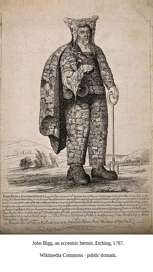 SueCooperBridge's tweet image. #HistoryNotes📜
Here’s a character I’d not heard of. #JohnBigg (1629-1696) a.k.a The Dinton Hermit of Bucks. His great boots of tacked on leather are displayed at the #Ashmolean. A former Clerk to #JudgeMayne, executed for regicide in 1661, caused Bigg to flee &amp;amp; live in a cave.