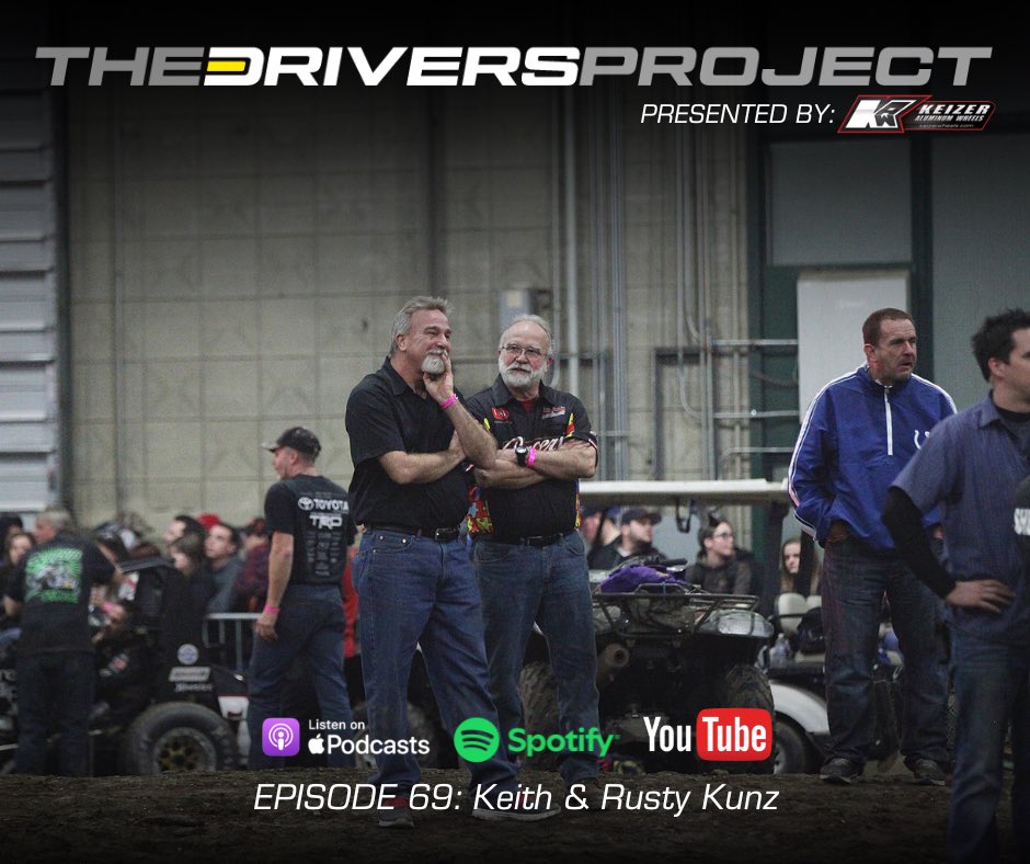 thedriversproj's tweet image. A new The Driver’s Project Podcast presented by @keizerwheels is now available.

Midget racing legends; @KeithKunz &amp;amp; @maymaggy join hosts; @samhafertepejr &amp;amp; @DTurford77x to discuss their careers, midget racing and The Chili Bowl.

*Rusty had a weak internet connection so we did…