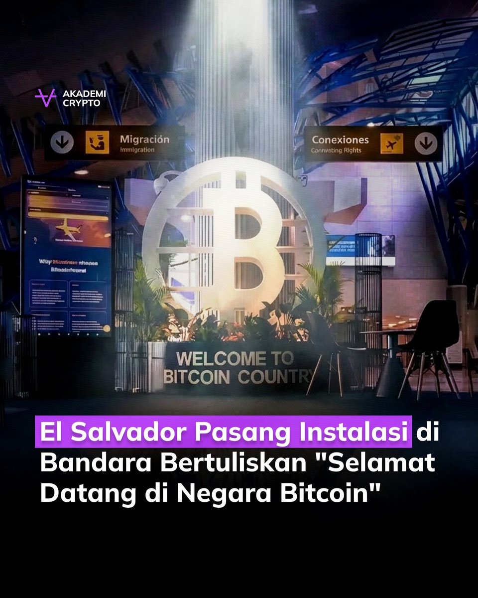 Bandara Monseñor Óscar Arnulfo Romero di El Salvador diramaikan dengan  sebuah instalasi bertuliskan “Welcome to Bitcoin Country”. Monumen tersebut  diramaikan dengan logo Bitcoin (BTC) di atasnya.
