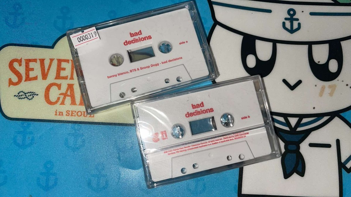 FREE CLAIM BTS BAD DECISIONS TAPE

⎯ official &amp; sealed
⎯ 2 slots
⎯ manage expectations! :)
⎯ will shoulder sf
⎯ mbf and help share qrt below!

📍Taytay, Rizal
🚛 ggx/sdd

🏷 wts lfb ph kpop bts giveaway ga