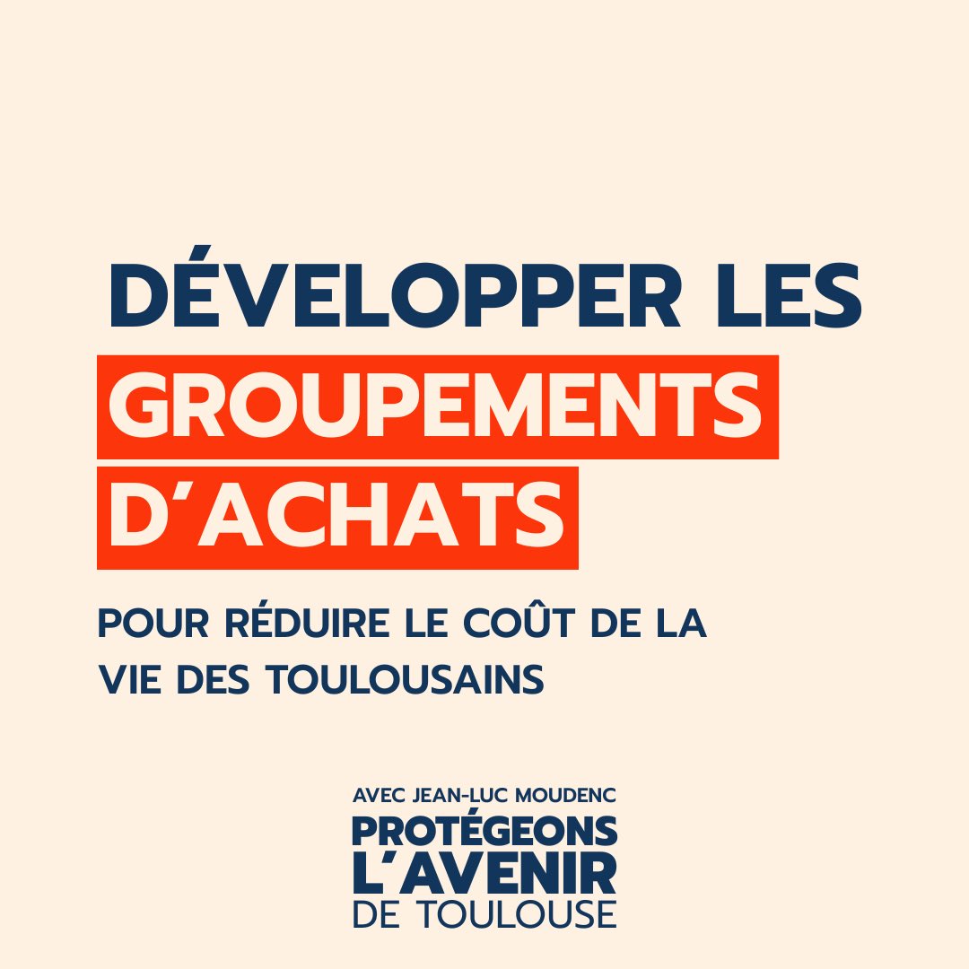 jmoudenc2026's tweet image. Protéger les Toulousains, c'est agir sur ce qui coûte cher au quotidien, sans toucher aux impôts. 📉

Mutuelle, Assurance habitation, Groupements d'achats...

Avec @jlmoudenc, nous défendons l’identité toulousaine : ni dogmes ni idées parisiennes, du concret pour les toulousains.