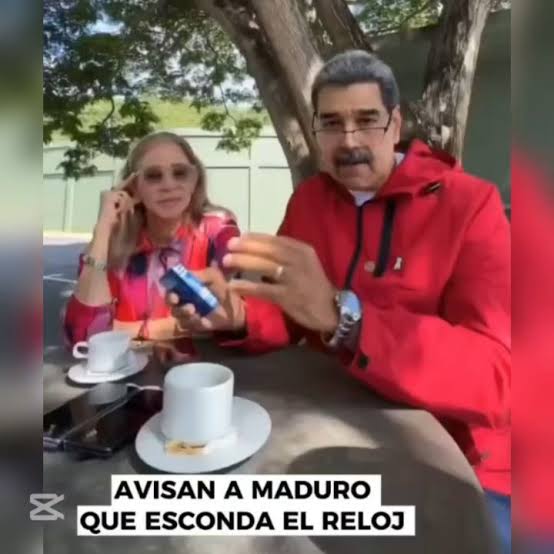 ChristCritic's tweet image. El Rolex de Maduro, también son tus barriles de petróleo...
Zurdos idiotas.