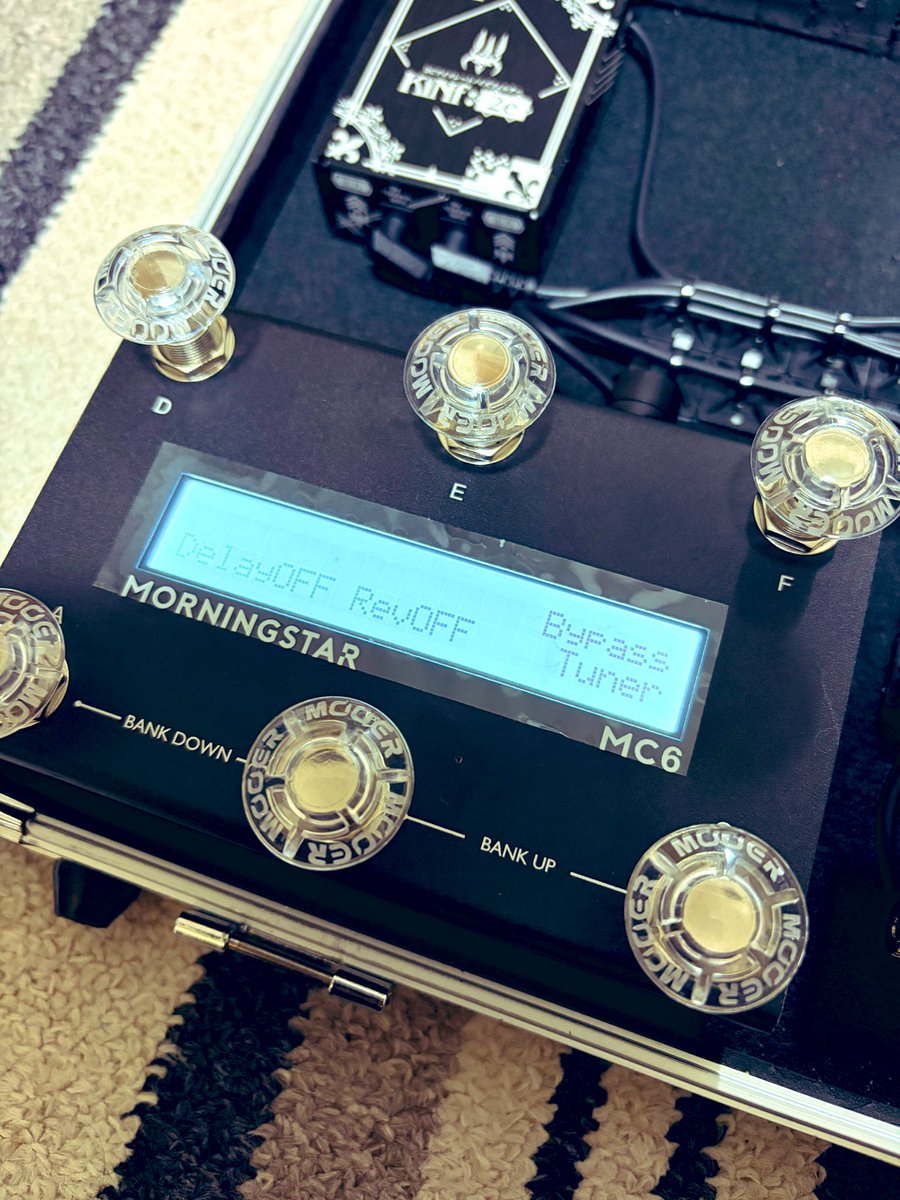 バタバタしたmngはMORNINGSTAR MC6 MKII まだ最低限しか理解してない