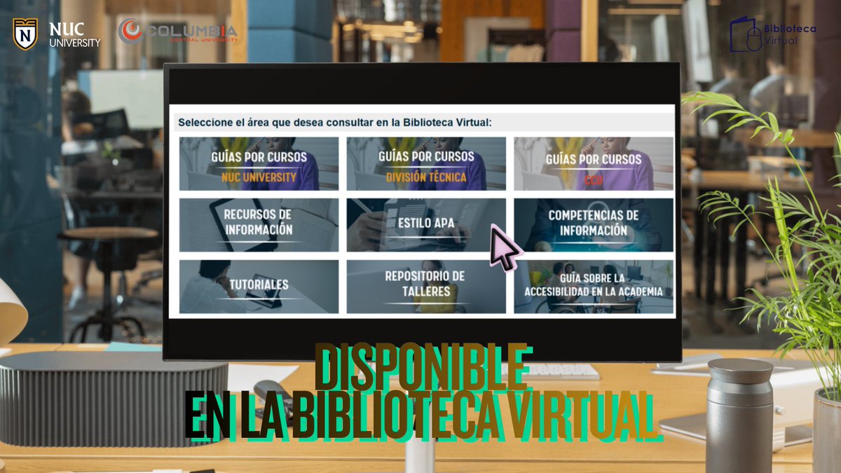 nucbibvirtual's tweet photo. Le invitamos a navegar por nuestra Biblioteca Virtual, donde encontrará una variedad de guías que le ayudarán en su proceso de aprendizaje. https://t.co/YfvbX6llxm