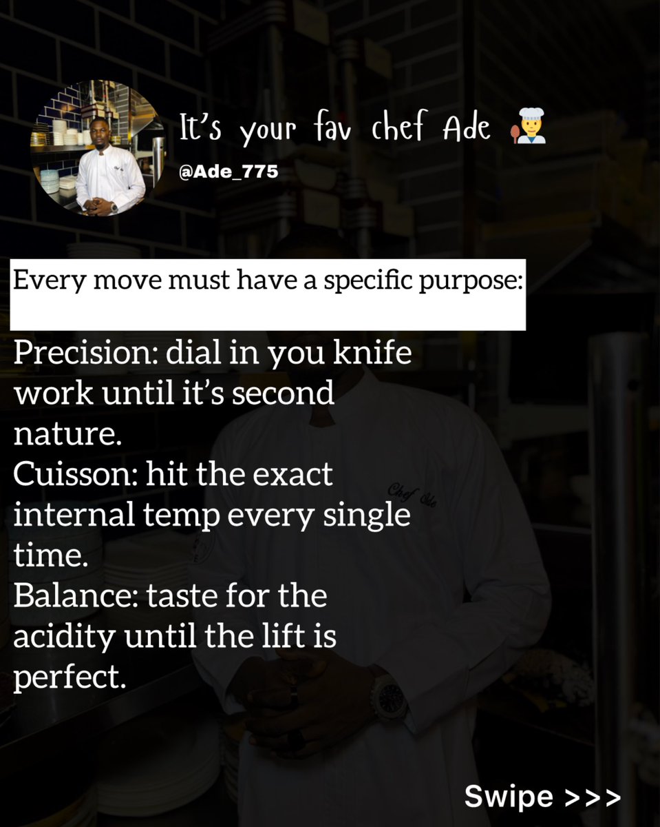 Ade_775's tweet photo. If you aren’t trying to get better, you’re just making food.
#Culinary #CulinaryHeritage #culinaryclass #culinaryjourney https://t.co/MfibY3qp7S