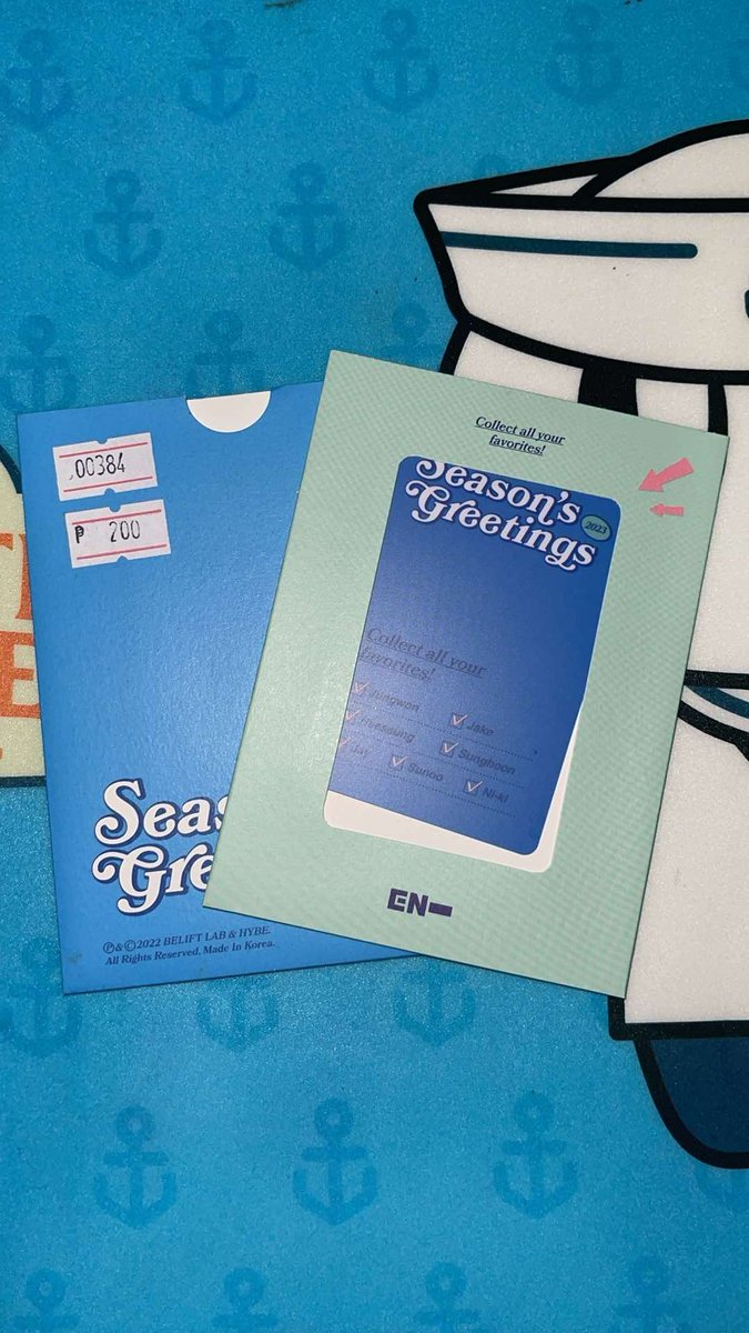 Enhypen Season's Greetings 2022 Digicode FREE CLAIM

⎯ official
⎯ manage expectations! :)
⎯ mbf and help share qrt below!

📍Taytay, Rizal
🚛 ggx/sdd (sf not free)

wts lfb ph kpop enha sg2022 sg22 dvd giveaway ga