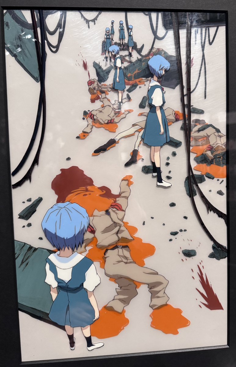 撮影OKなセル画展示が非常によかった。