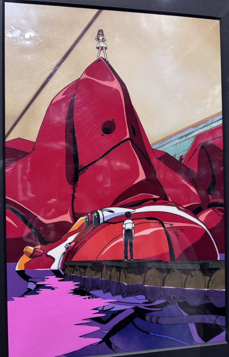 撮影OKなセル画展示が非常によかった。