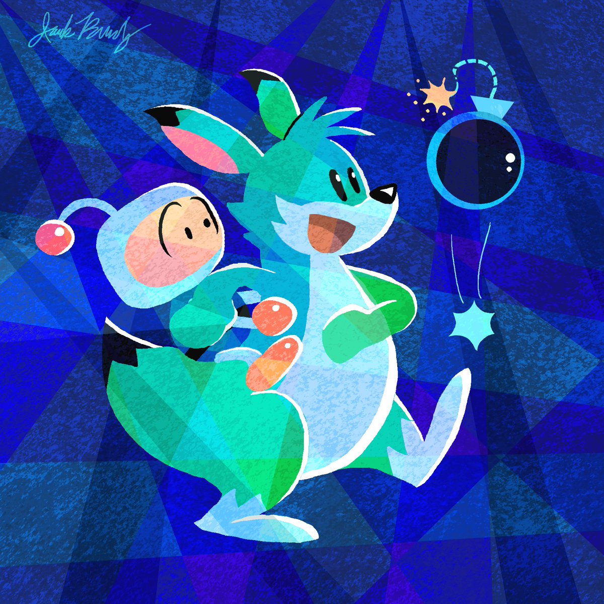 I drew Bomberman and his furry steed, Louie!

Been too long since I played these games, need to get back into them...