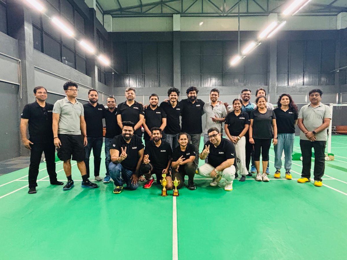 iALTEM's tweet photo. Cheers to our Badminton Champions! 🎉
The recent badminton championship was a smashing hit — great competition, amazing teamwork, and loads of fun. Proud of everyone who participated and made this event a grand success! https://t.co/KcsWpxnMDr