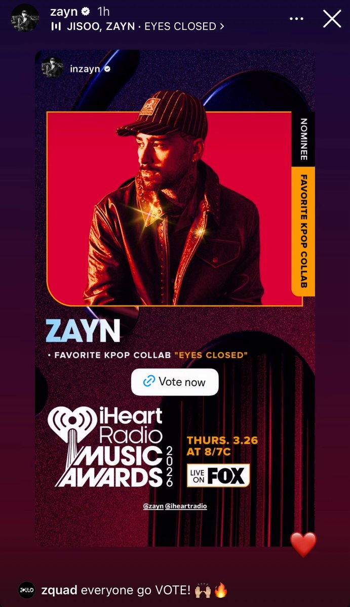 zayn said vote eyes closed by him and jisoo as favorite kpop collab