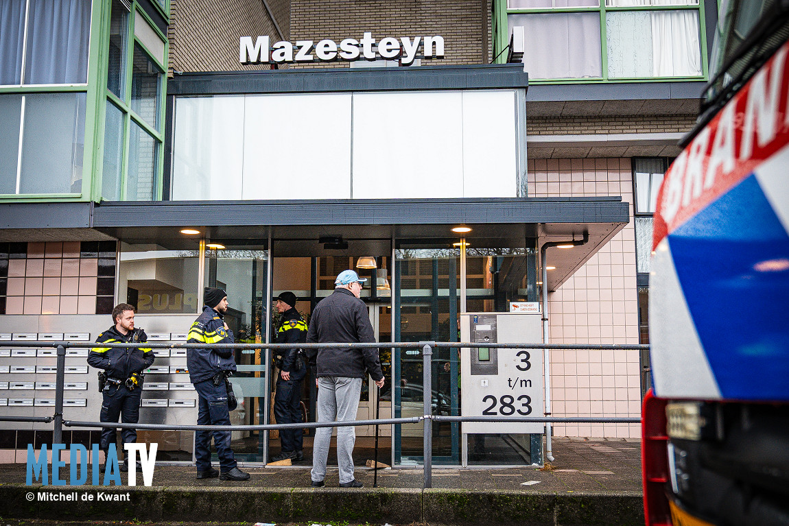 Brand in zorginstelling Rotterdam, hulpdiensten GRIP 1