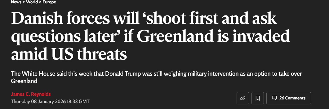 Pardoxer Weise sind US Truppen längst in Grönland stationiert, siehe Pituffik Space Base. Ist da nun Alarmstufe Rot? 🤔🇺🇸