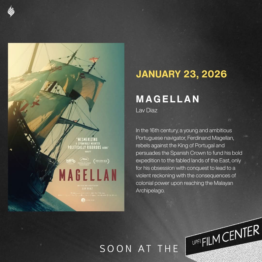 richardmz13's tweet image. GOOD NEWS for those who missed Magellan (dir. Lav Diaz) during its Philippine theatrical run.

It will screen this January 2026 at the UPFI Film Center!