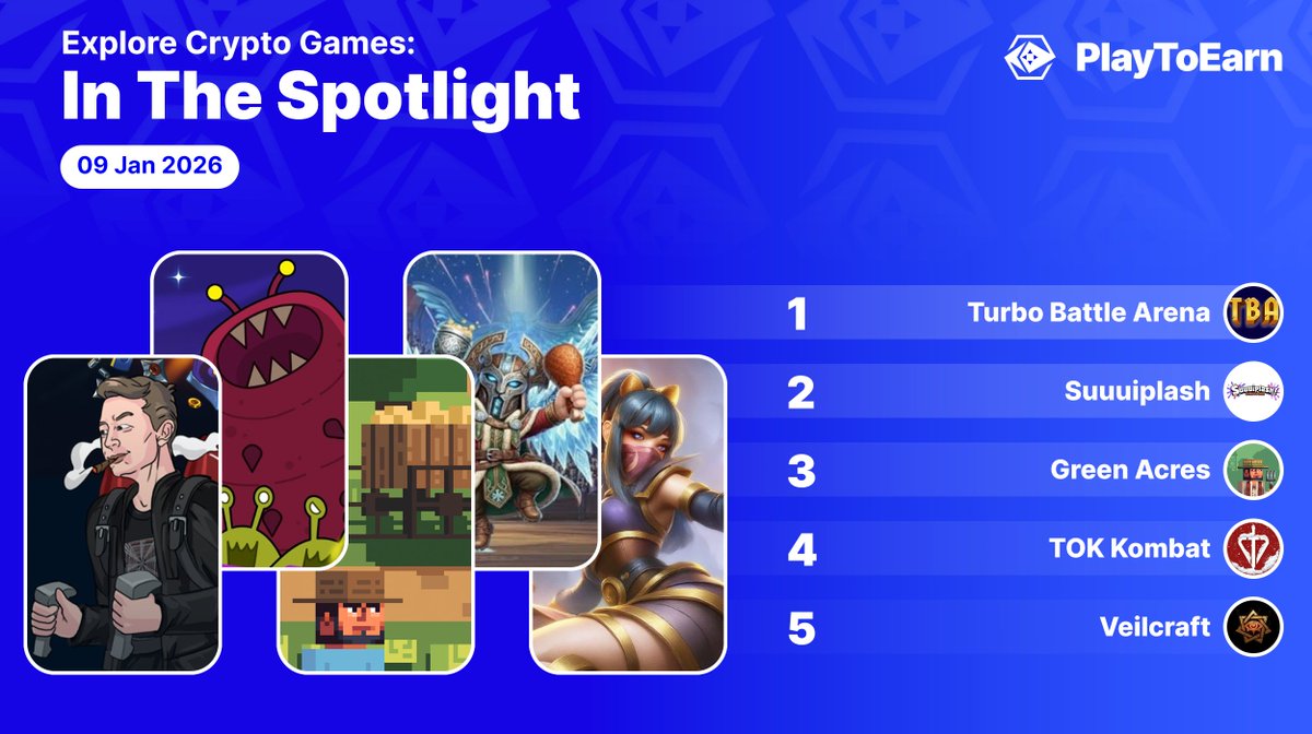 Explore some crypto games we've uncovered in our PlayToEarn spotlight! 🎮💫

🔹<a href="/TurboArena/">Turbo Battle Arena</a> 
The premiere Web3 PvP combat gaming platform based on your favorite 2D action classics.

🔹<a href="/Suuuiplash/">Suuuiplash</a> 
Roguelike survival game - battle relentless waves of enemies and powerful bosses.