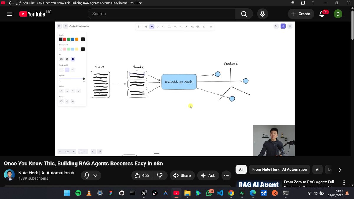 Saw Nate Herk’s latest video on RAG agents and decided to build it myself. I realized I’ve been doing RAG wrong this whole time. Everyone thinks it’s just "Vector Search everything," but that actually breaks most agents.
#AI #n8n #RAG #Automation #LLMs