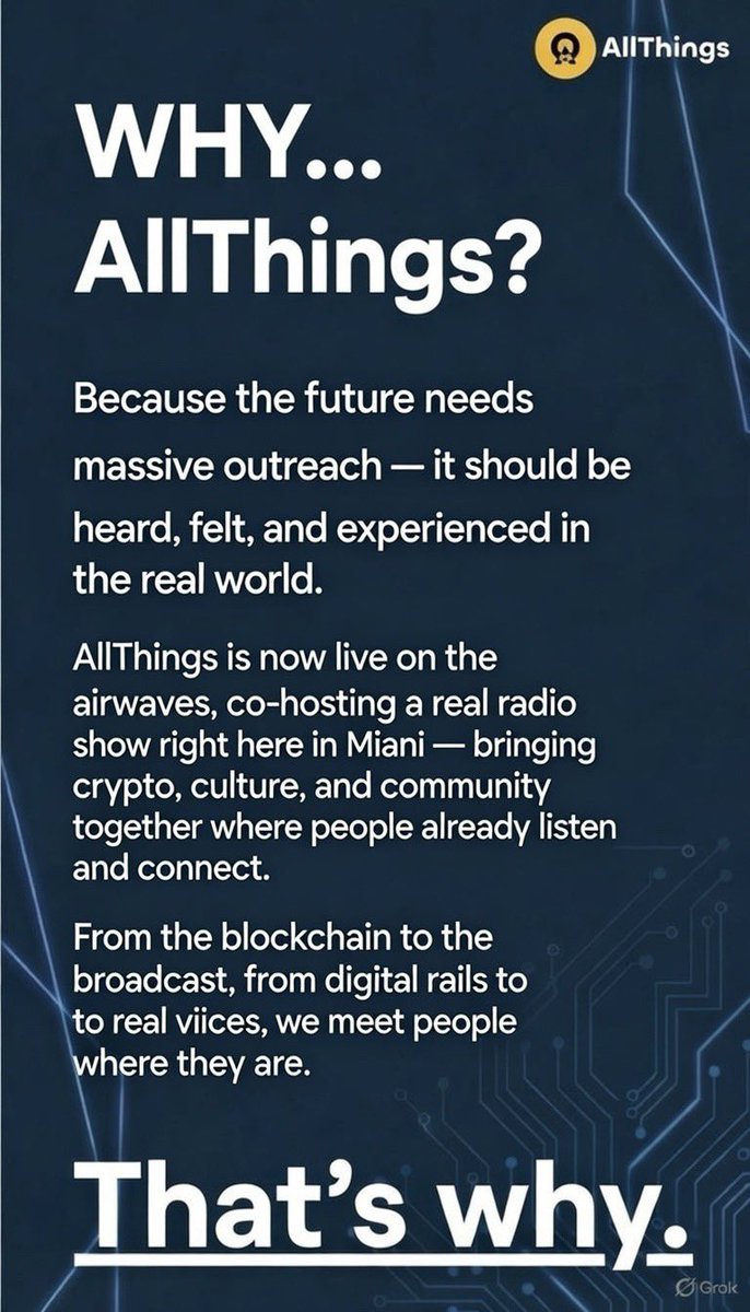 RealAllthings1's tweet image. AllThings thesis — Day 9

#xox #AllThings