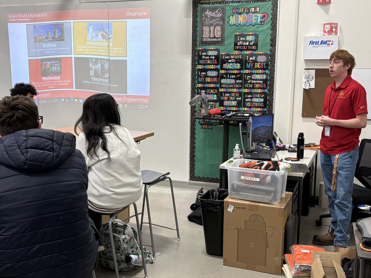 WHAT’S  GREAT TODAY?

<a href="/vhstigers/">Valley High School Athletics and Activities</a> alum, Max Schrum, giving Tim  Jobes’ Engineering students a vision of classes to take plus career opportunities at Iowa State! 
• Civil Engineering
• Construction Engineering
• Environmental Engineering
• Industrial Engineering
<a href="/isuccee/">Iowa State Civil, Construction & Environmental Eng</a>
