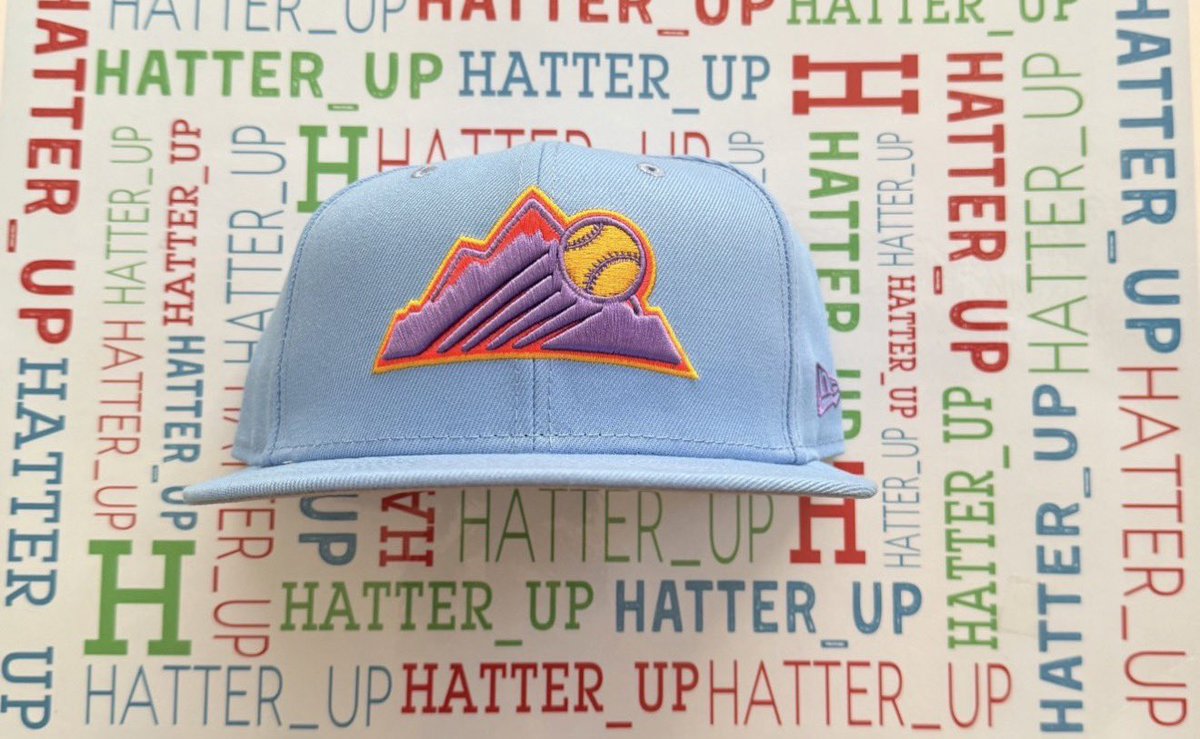 Hatter_up's tweet image. My Hat of the Day is the City Connect 2.0 Cap of the @Rockies 1 of 28 CC‘s in the collection along w/3 CC BPs Can’t wait for the ‘26’s to debut #MLB #HatTwitter #HatoftheDay #FittedHatSociety #UnitedByCaps #BASEBALLwALTITUDE ⛰️ #CO🌸#CityConnect 🟣🔵🟠 #Rockies #DEN🌄 #MileHigh🏔️