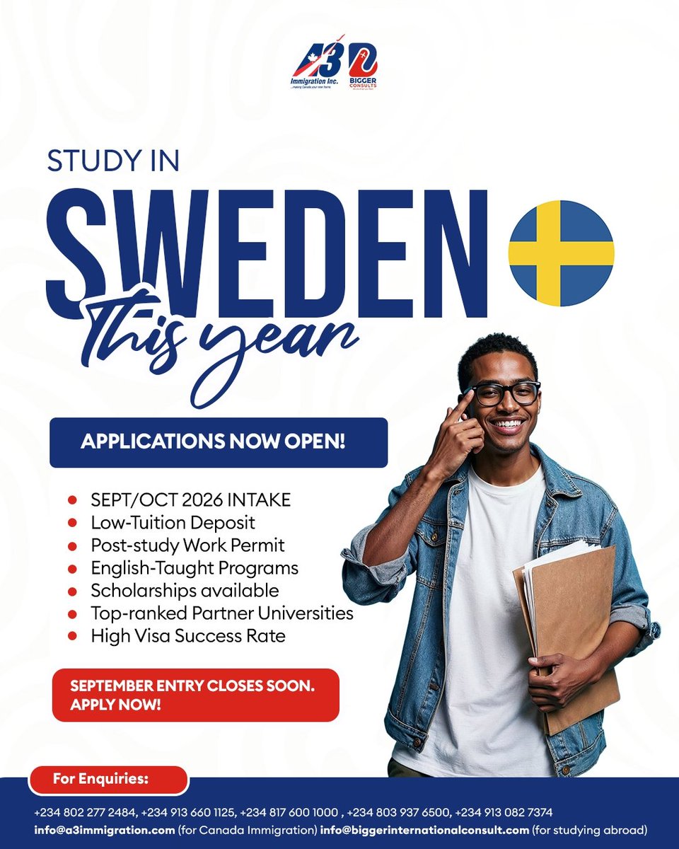 biggerconsult1's tweet photo. Sweden is a great option if you're looking to study in Europe! https://t.co/ALtWsXyzxC