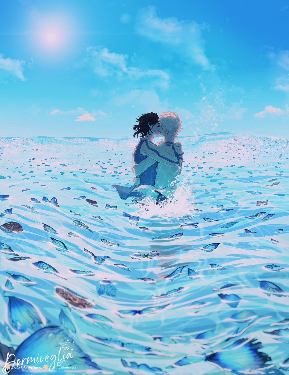 IntotheFrisson's tweet image. I am once more thinking of this piece 🫶🦋🌊 
#linkclick #时光代理人