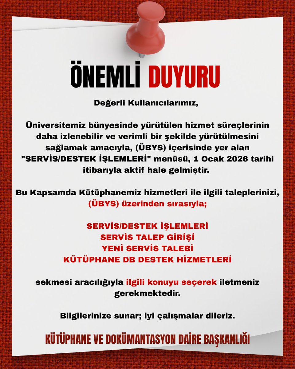 Kullanıcılarımızın dikkatine...

#baibukutuphane #aibulibrary #ibuajanda #ibukutuphane #baibu #bolu