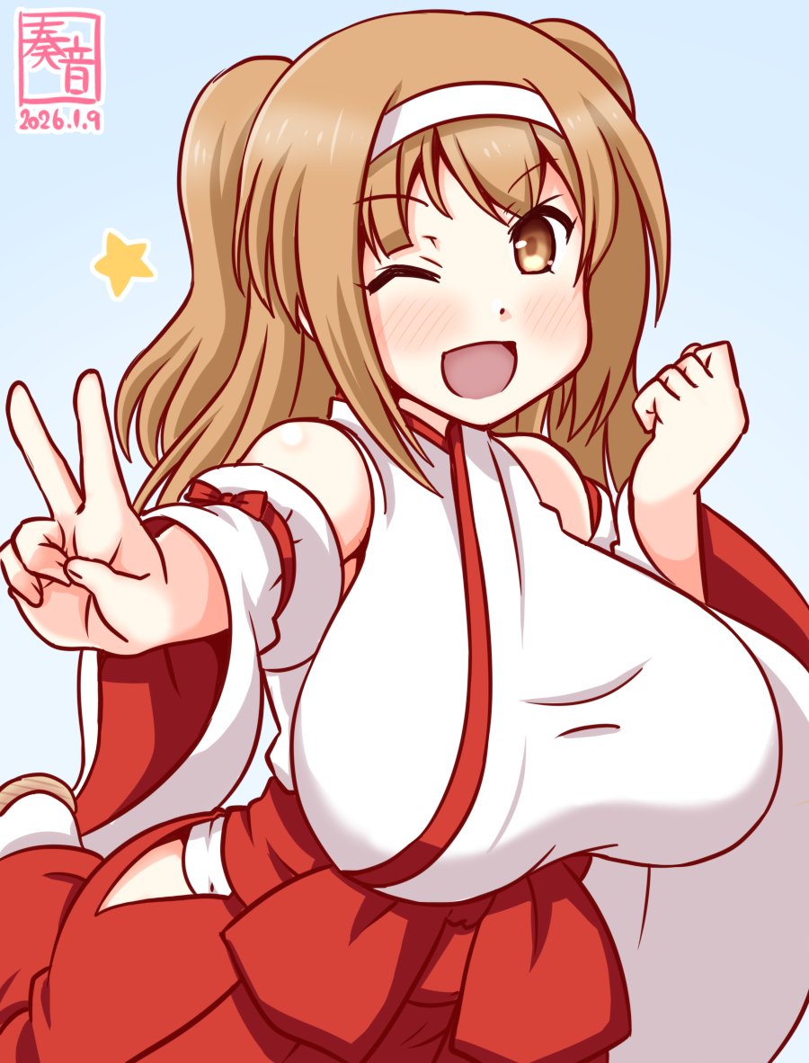 「提督、あけましておめでとっ!
 今年もニムや潜水艦隊をよろしくねっ♪」

#艦これ版真剣お絵描き60分一本勝負_20260109
#伊26 