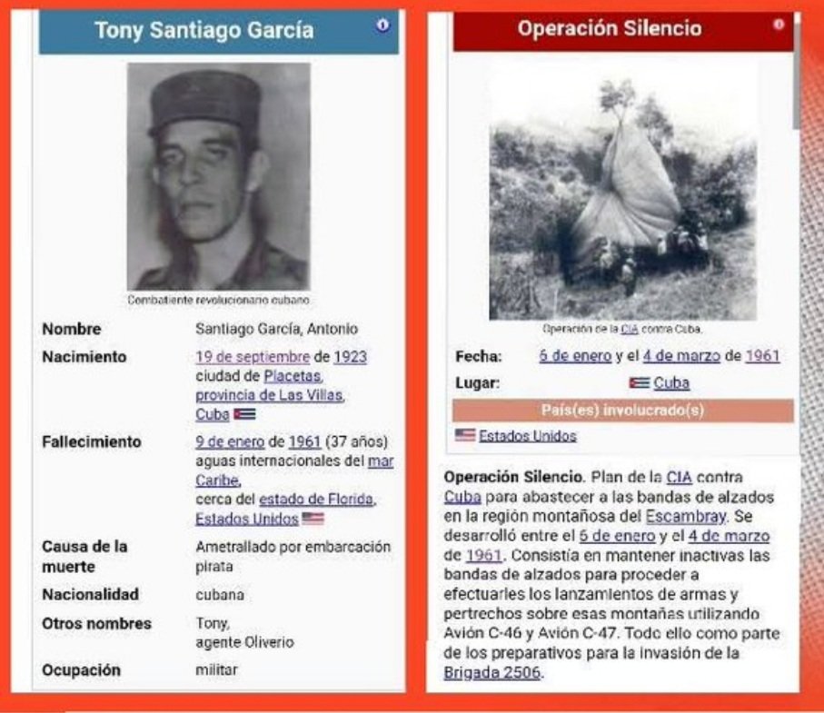 Hace 65 años, mercenarios ametrallaron en el mar al comandante Tony Santiago y sus acompañantes cuando cumplían una misión de la Revolución. De Héroes del Silencio como ellos se ha forjado la Patria. #CubaViveEnSuHistoria