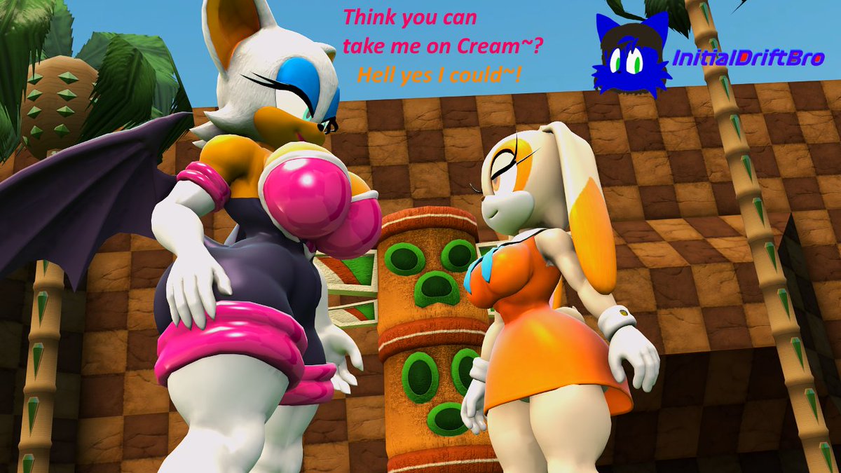 Cream The Rabbit X Rouge Rouge takes on Cream for a challenge, but I think she might regret it ...