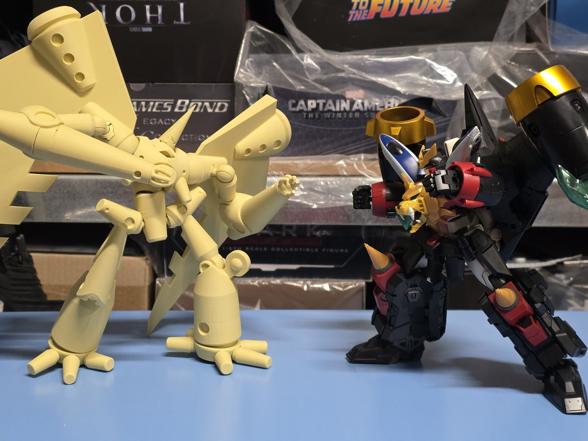 maniahahm's tweet image. 『ゾヌーダーーーーー』
フルアクション ゾヌーダロボ 可動テスト
サイズはRGとトイライズとちょうどいいサイズ感
最高だっぜ！
 #WF2026W 
 #勇者王ガオガイガー