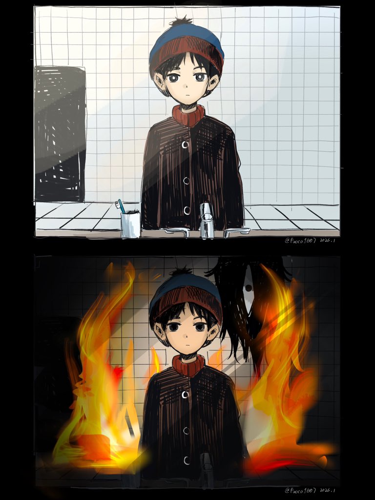 Fuoco1007's tweet image. omori au