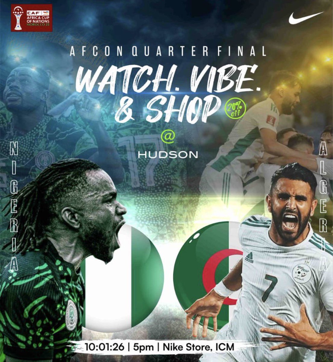 There is going  to be a watch party at Nike Store ICM is going to be littttttt!!!   Get an invite here to comé watch with us: tinyurl.com/ymz79st3