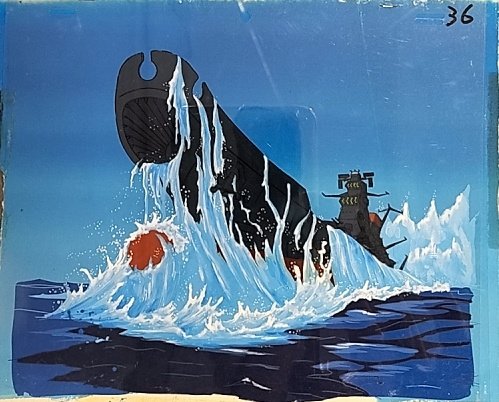 「宇宙戦艦ヤマト」のセル画 宇宙戦艦ヤマト 全記録展 渋谷、難波に続く横浜では、新しい資料展示も