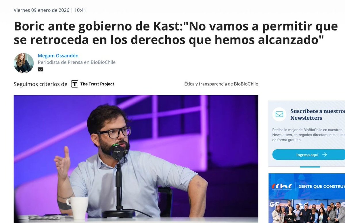 ruth_hurtado_'s tweet image. Presidente Boric, ya no estamos en “campaña”, los chilenos ya escogieron a su nuevo mandatario y estamos trabajando de sol a sombra para resolver las urgencias sociales que su gobierno no ha sido capaz de solucionar. Nadie pretende retroceder en derechos, lo que Chile exige es…